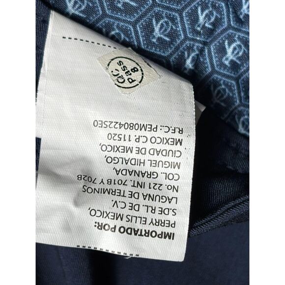 Original Penguin Pants Mens 36x32 Blue Chino Dress Trousers Stretch Work - Picture 5 of 9